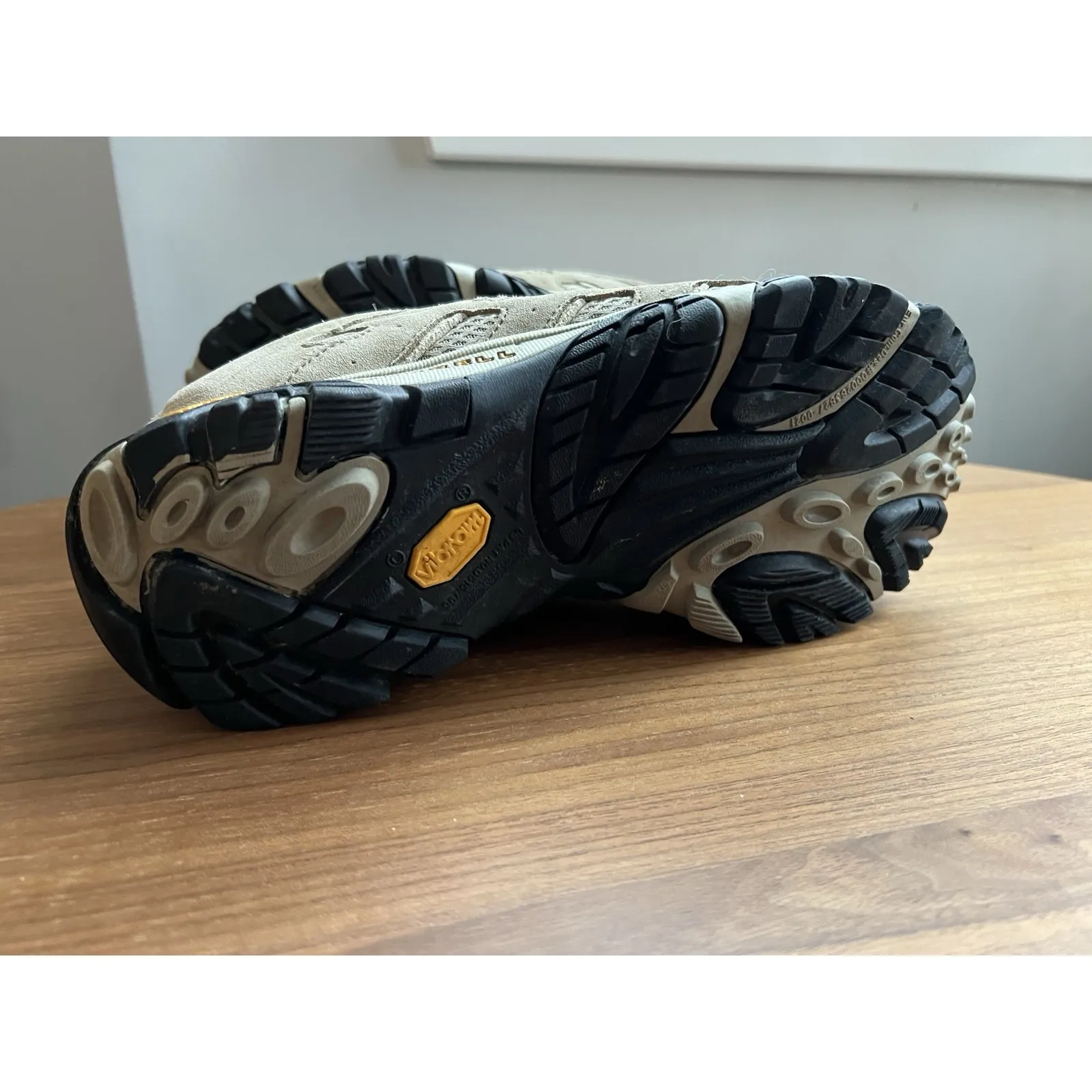 Merrell Moab Ventilator Taupe Womens Hiking Shoes Size 10 Vibram Outdoor Suede - Image 7