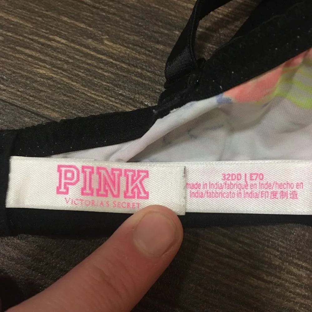 Victoria’s Secret Pink tropical flower 32DD wear everywhere lightly lined bra - Image 3