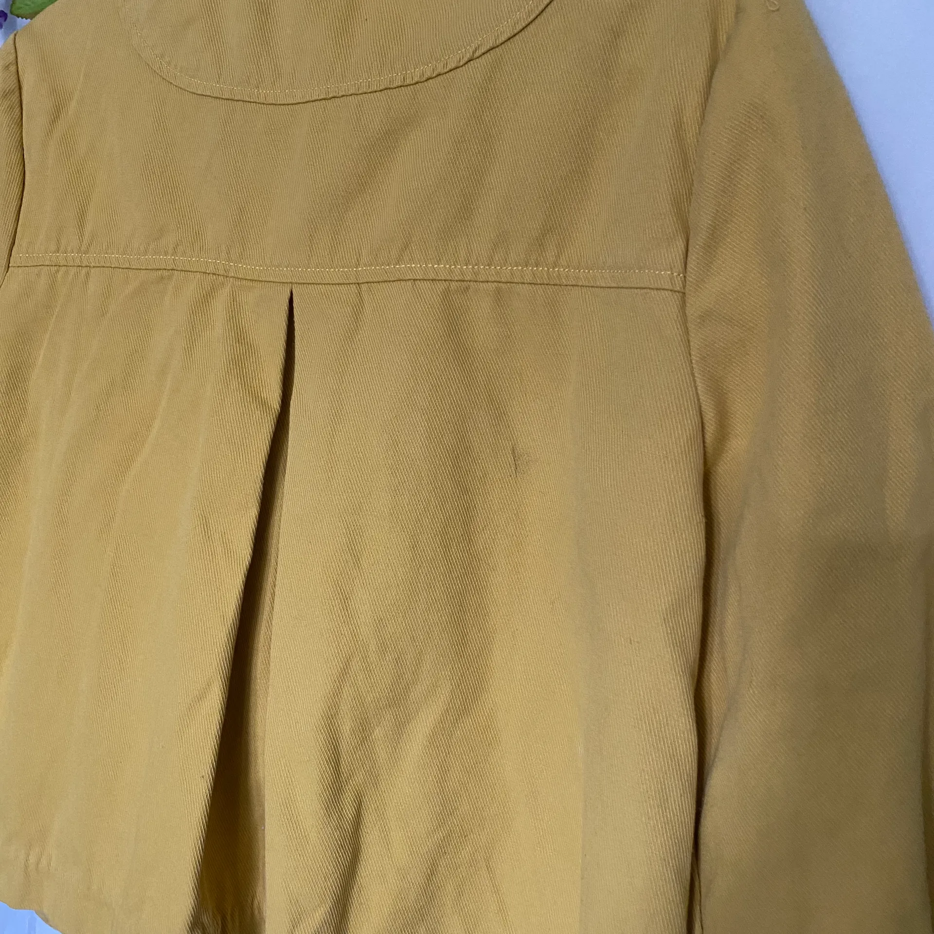 Chadwicks Jackets & Coats Mustard Yellow Pea Coat, - Image 8