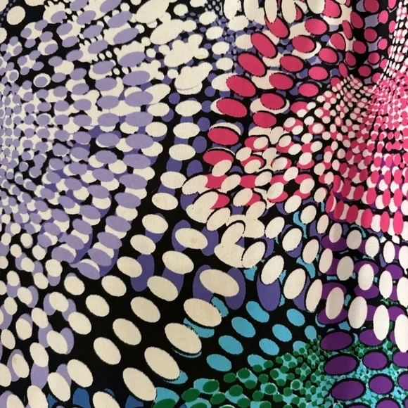 Tiana B Colorful Geometric Circle Popover Dress Travel Spring Summer Easter 18W‎ Black - Image 3