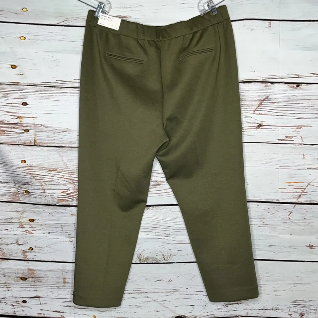 Ann Taylor NWT XXL Green High Rise Tapered Leg Front Seam The Easy Ankle Pants - Image 3