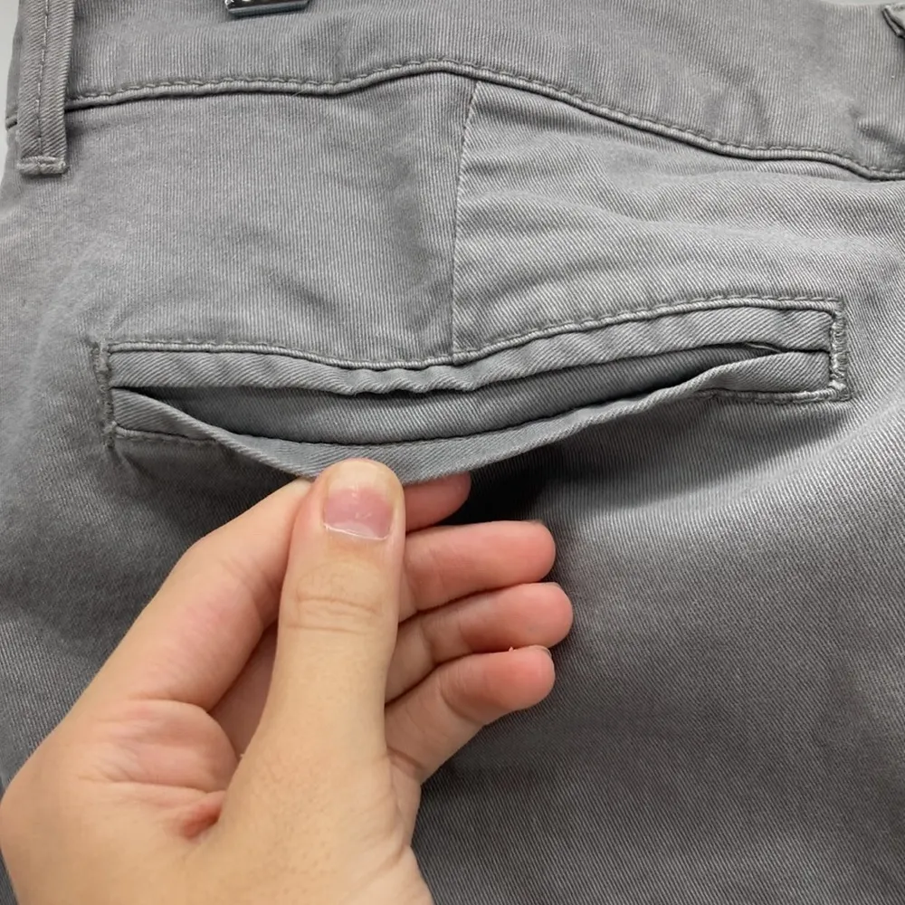 Old Navy gray pixie ankle pants high waist chic career ware business casual - Image 3