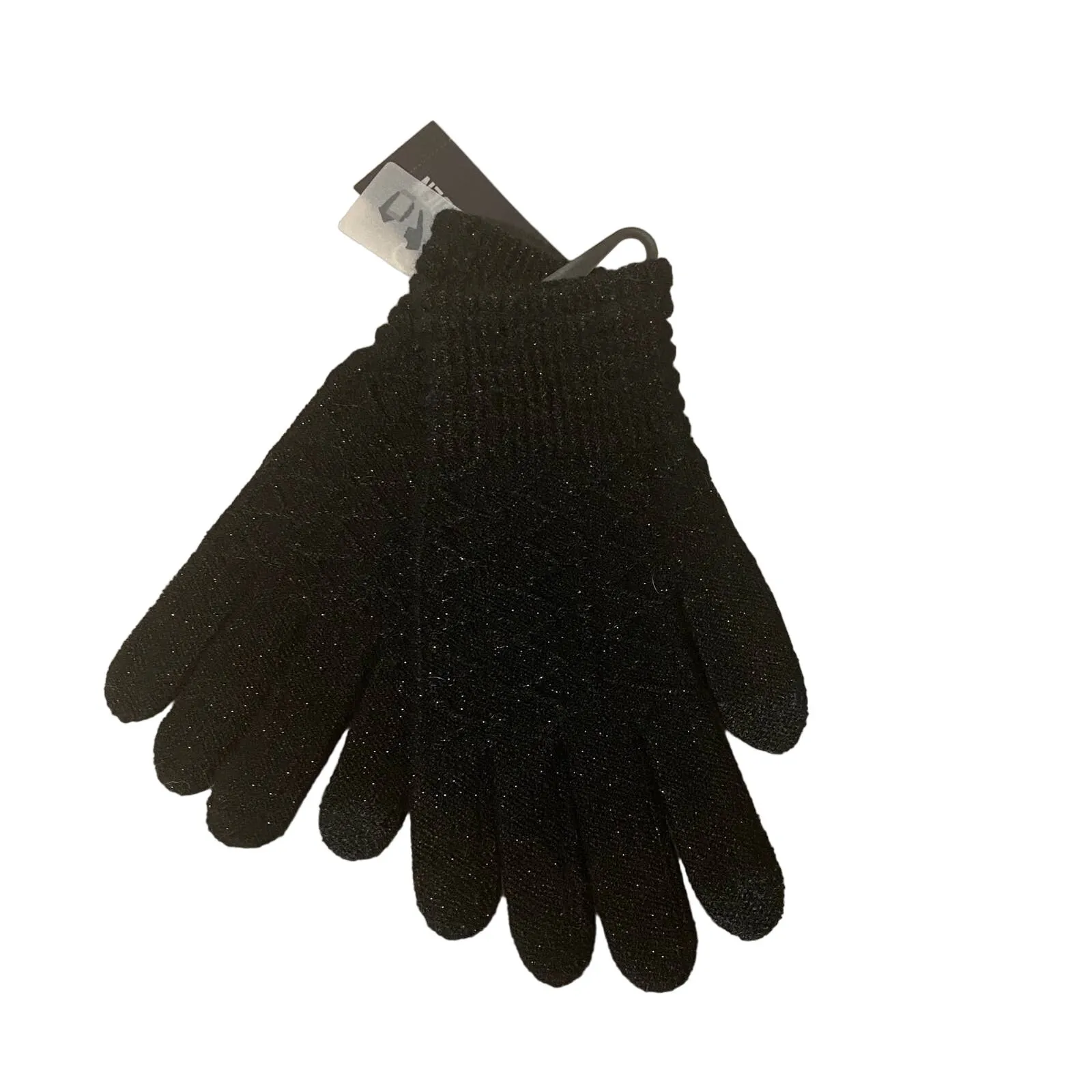 Steve Madden Solid Black E-Z Tap Knitted Gloves Women Sz OS - Image 2