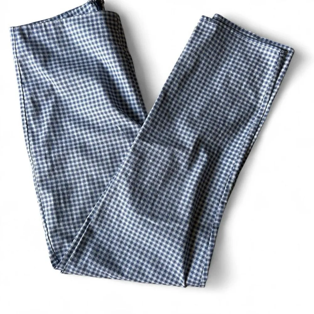 Lulus “Follow The Sun” Gingham Crop Pants | Blue & White | Size M 💙☀️ - Image 7