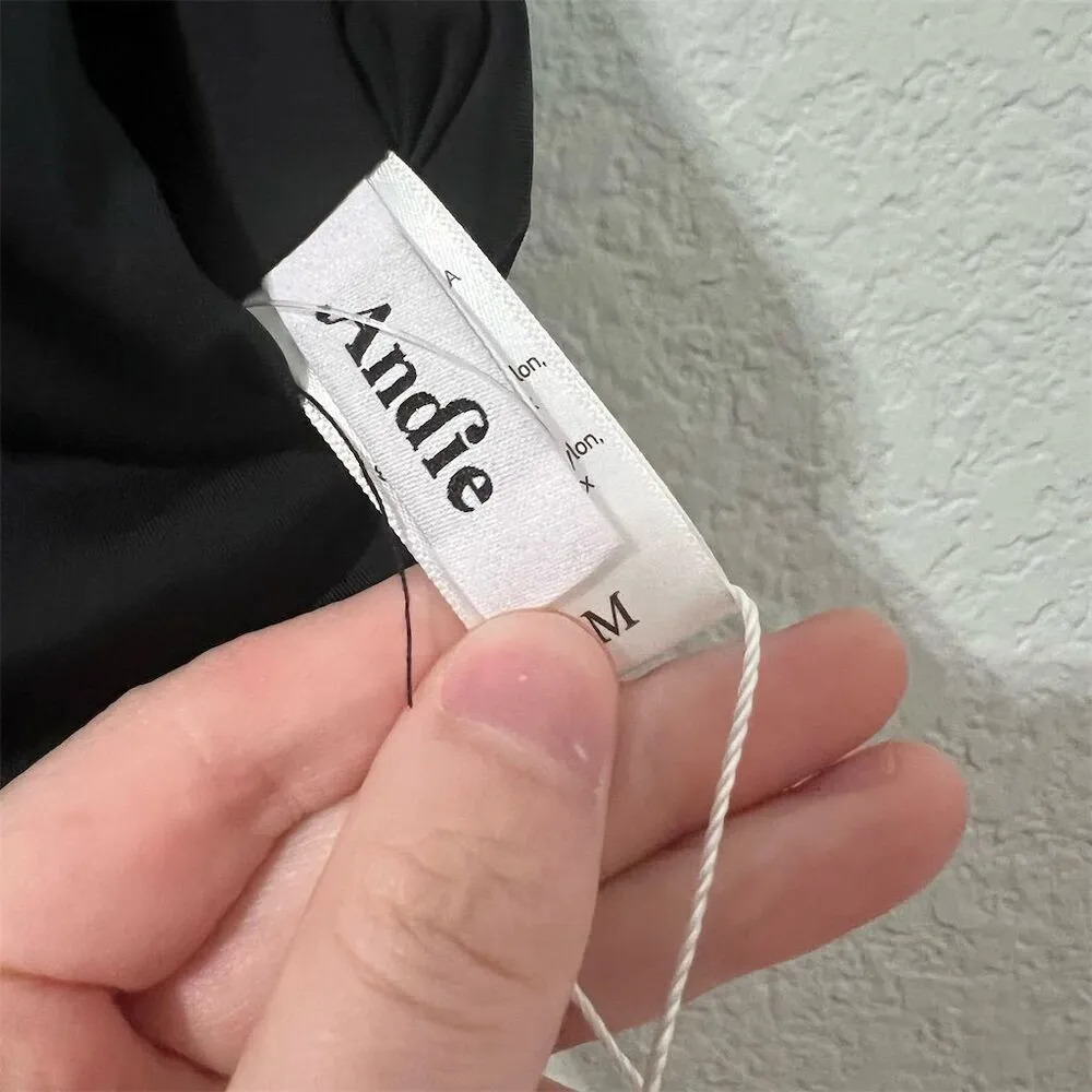 Andie Women's Black Sleeveless Square Neck Siren Tank Top Size M Casual - Image 6