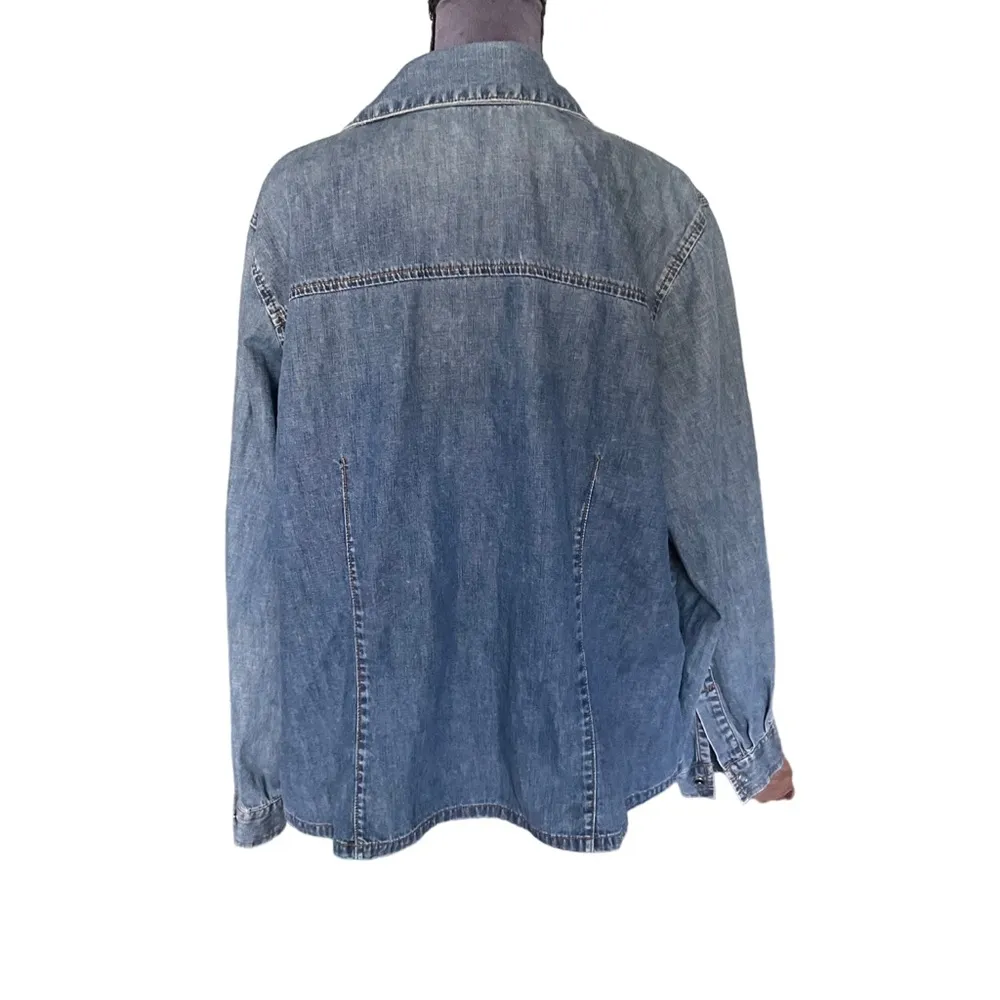Venezia‎ Denim Button Up Size 22/24 Blue - Image 3