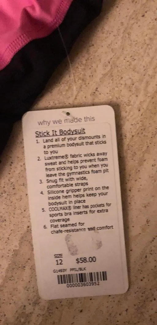 Ivivva NWT  By Lululemon Leotard Size 12 - Image 4