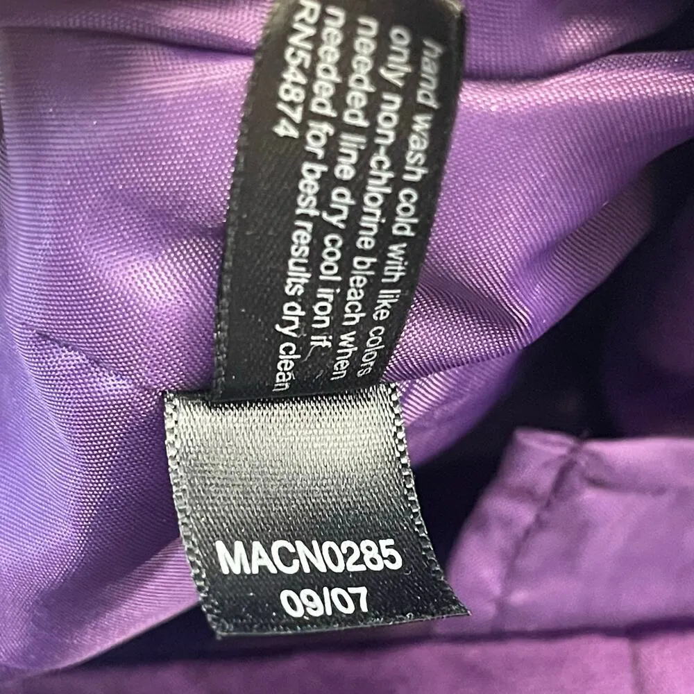 The Limited Strapless Purple Satin Dress Size 0 Vintage Y2K 00s - Image 5