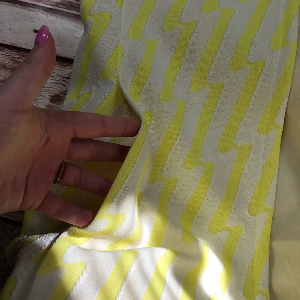 Vintage 1960’s Fred rothschild‎ yellow open front sleeveless jacket Size M - Image 5