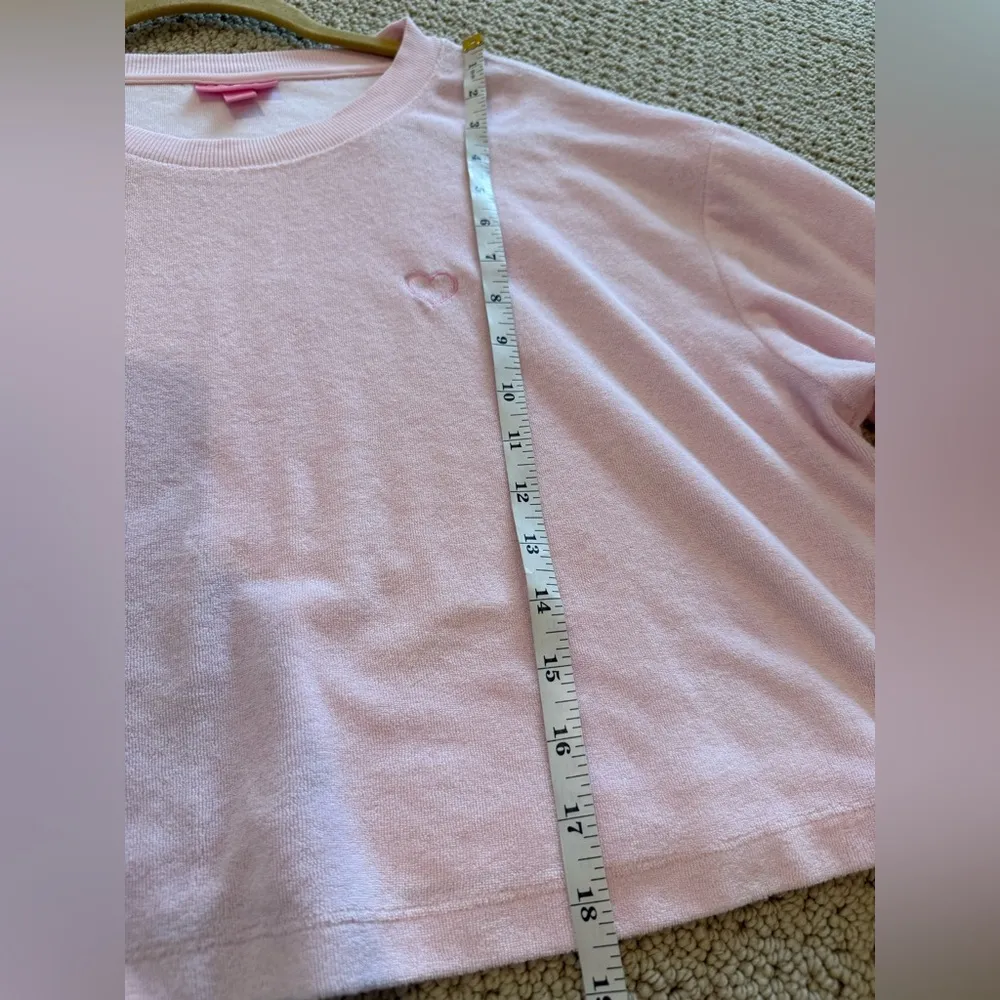 Stoney Clover x Target Pink Longsleeve Crop Top Shirt Size XL Comfy Spring Heart - Image 6