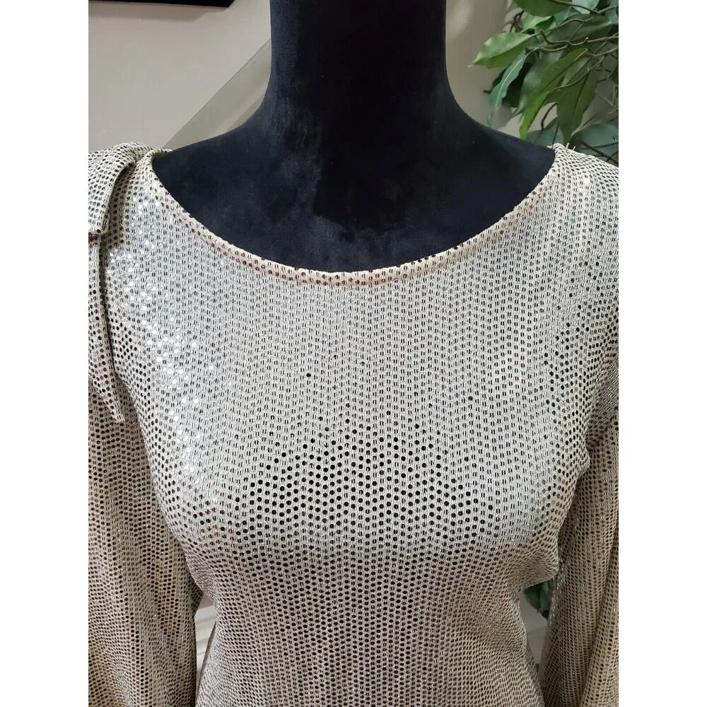 JM Studio Women's Champ Sequin Nylon Round Neck Long Sleeve Knee Length Dress 14 - Image 14