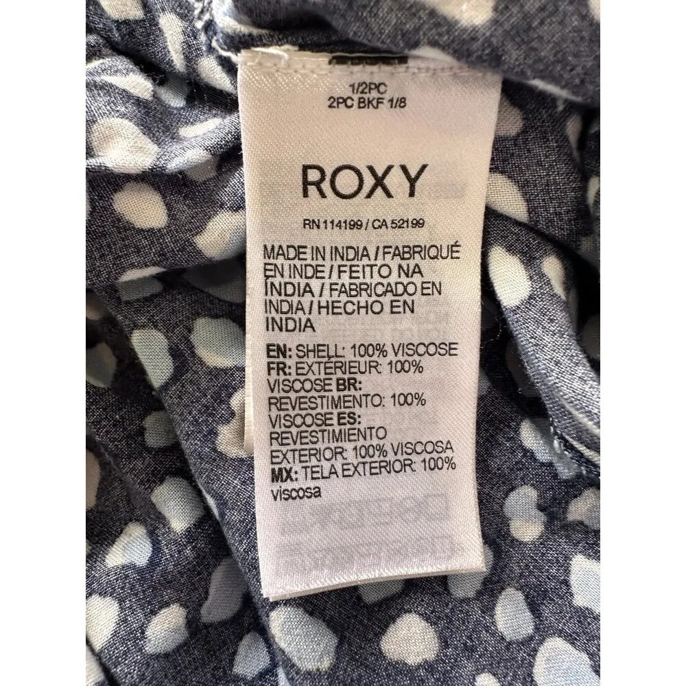 Roxy Women's Midnight Avenue Lightweight Wide Leg Side Pockets Pull On Pants XL - Image 5