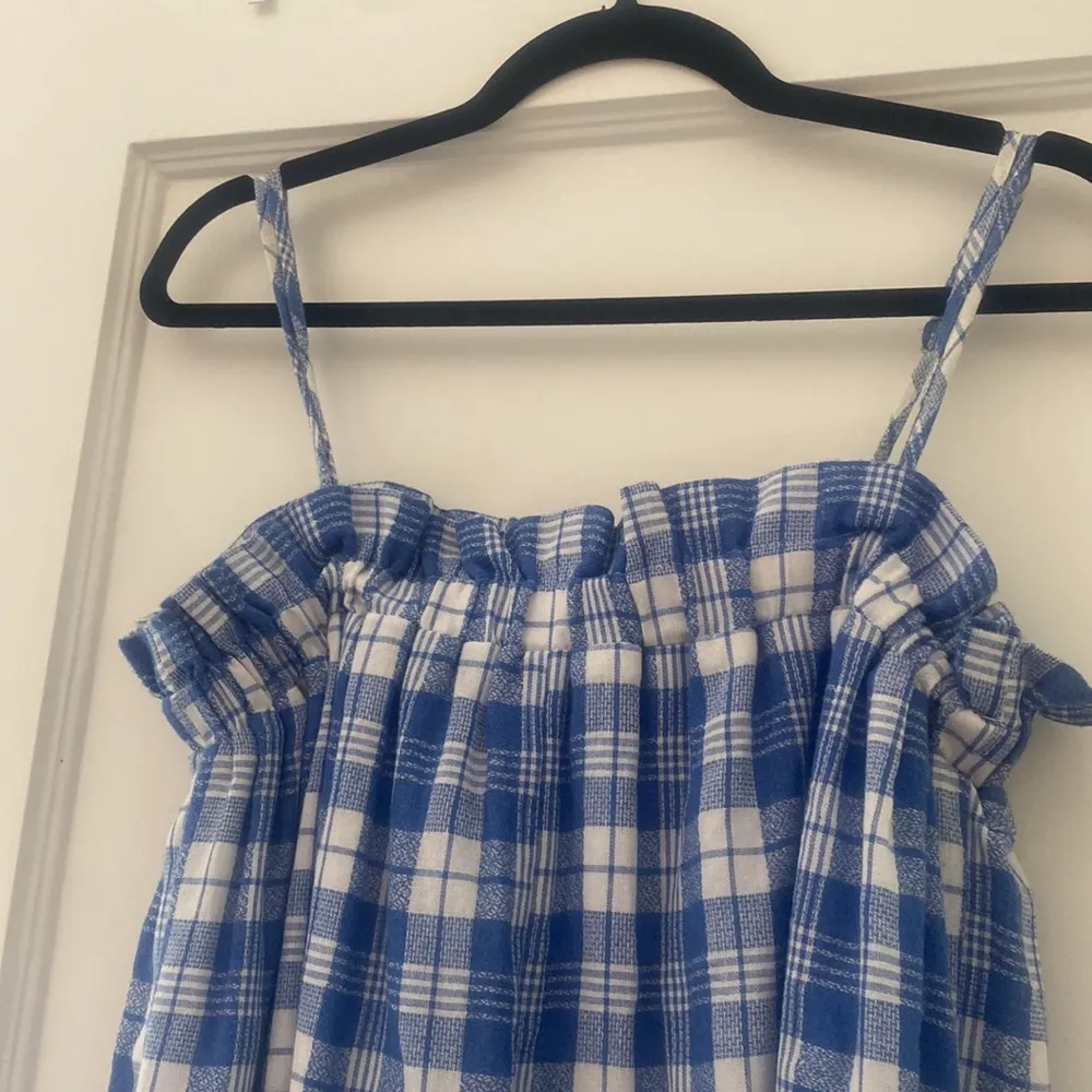 Very J  Blue and white plaid stripped dress - Image 8
