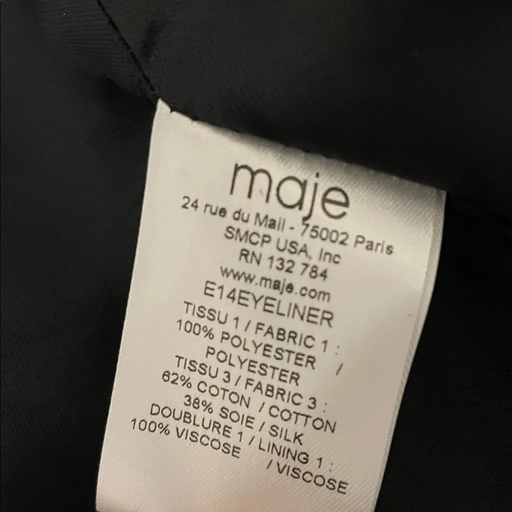 Maje Eyeliner Sequined Blazer size 36/Small - Image 13