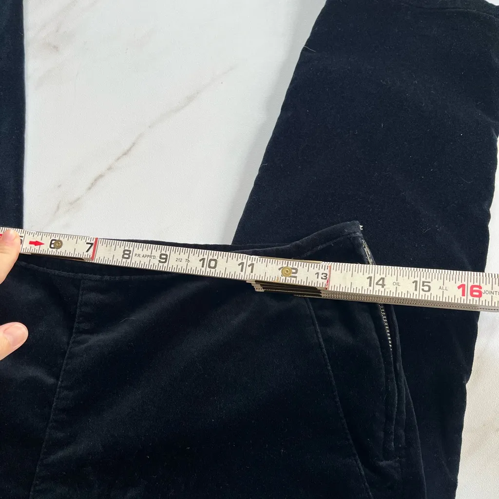 Closed Made in Italy side zip black velvet ankle pants size 26 - Image 6