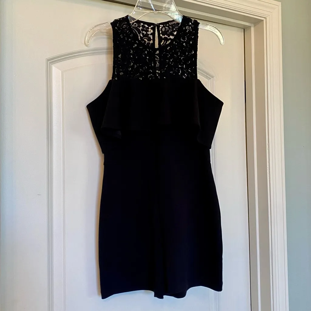 Adorable Black Express Romper with Lace! 🖤🖤 - Image 10