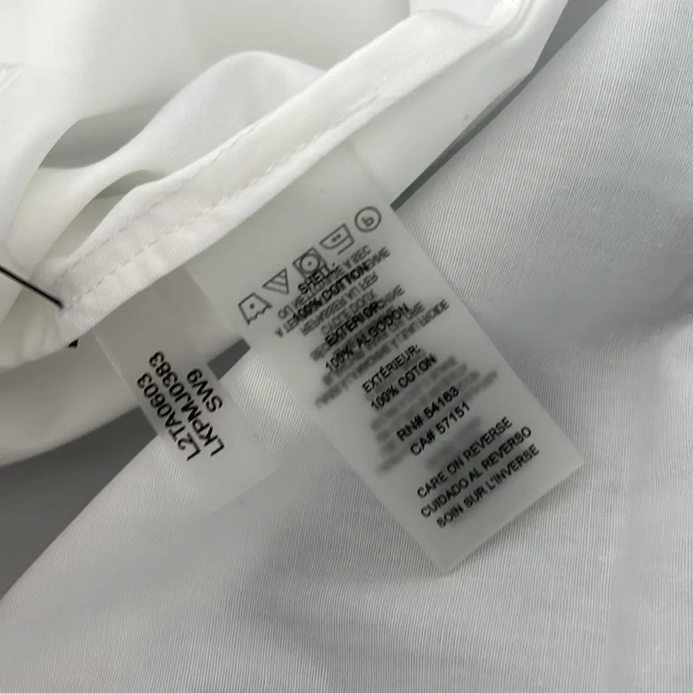 KARL LAGERFELD PARIS WOMEN SOFT WHITE SPARKLE KLP LOGO SHIRT SIZE MEDIUM - Image 6