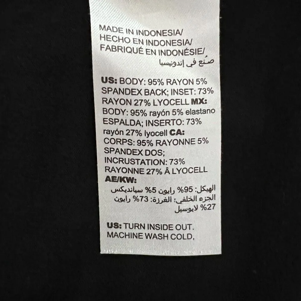 Chicos Shirt Womens Small Petite Black White Split Back Updated Basic Minimalist - Image 7