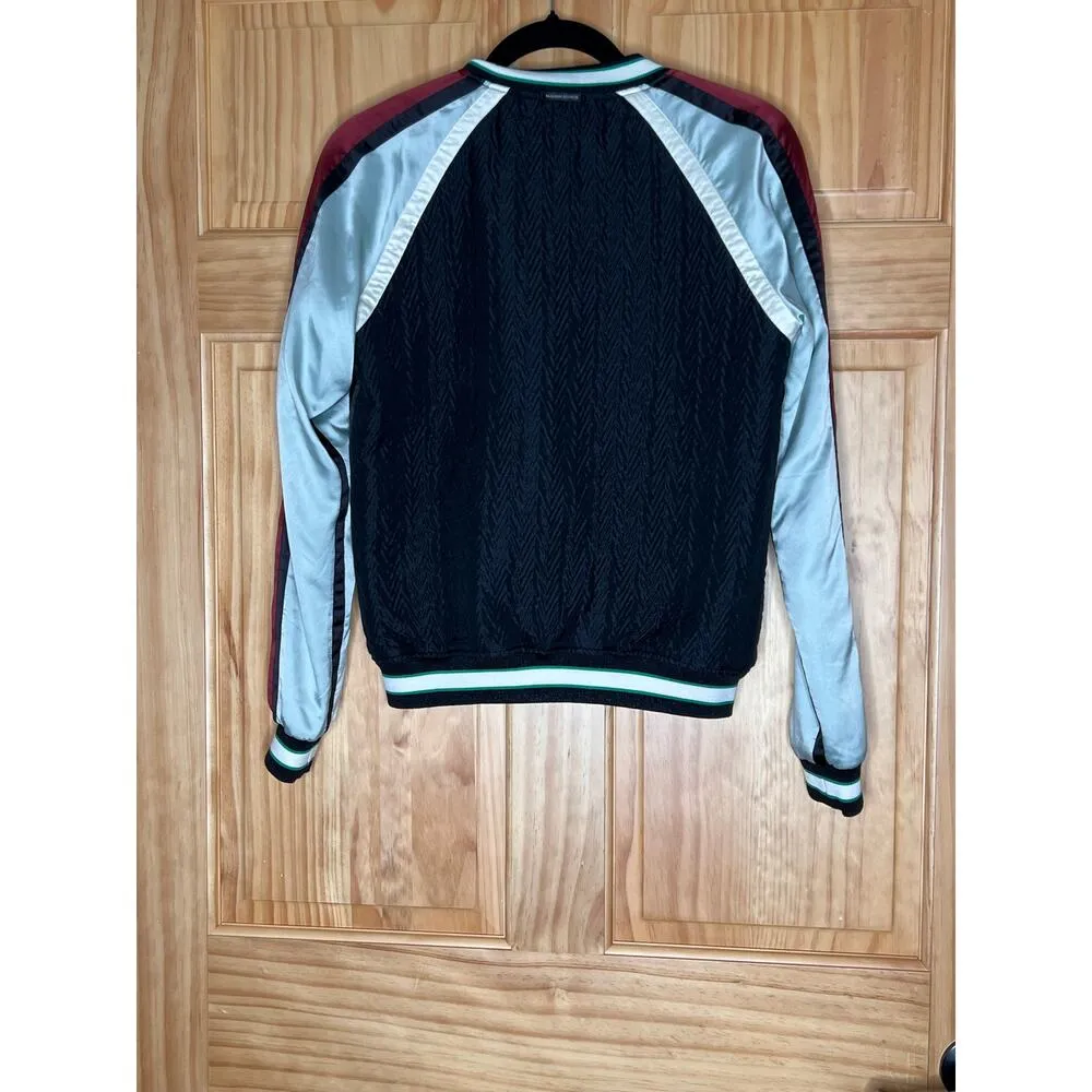 Maison  Scotch womens size 1 varsity jacket bird embroidery edgy, school girl - Image 2