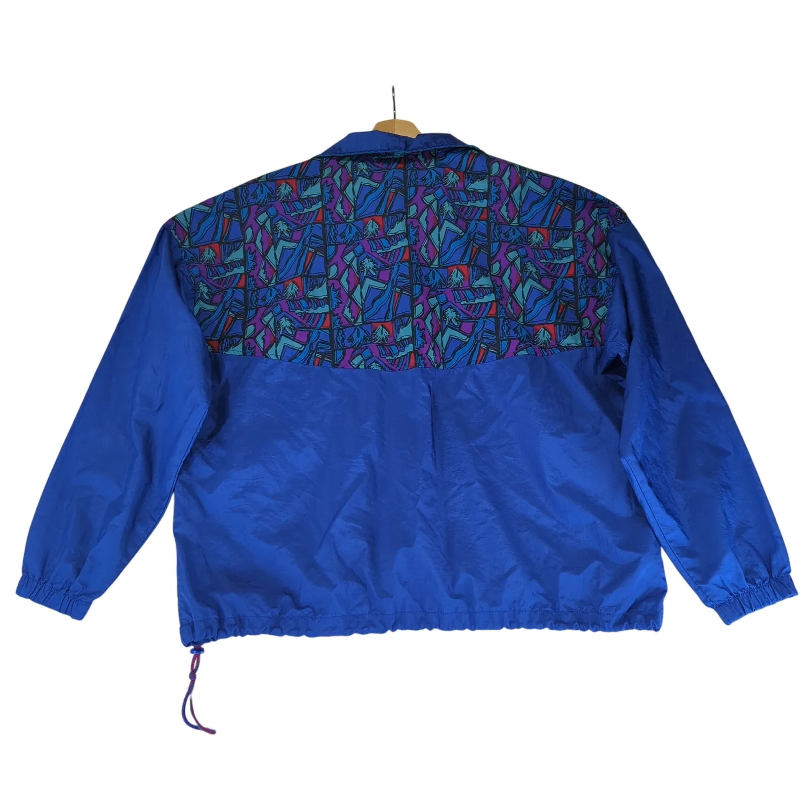 Vintage '90s Columbia Isle Cove Windbreaker Pullover Half Zip Jacket Women's‎ XL - Image 2