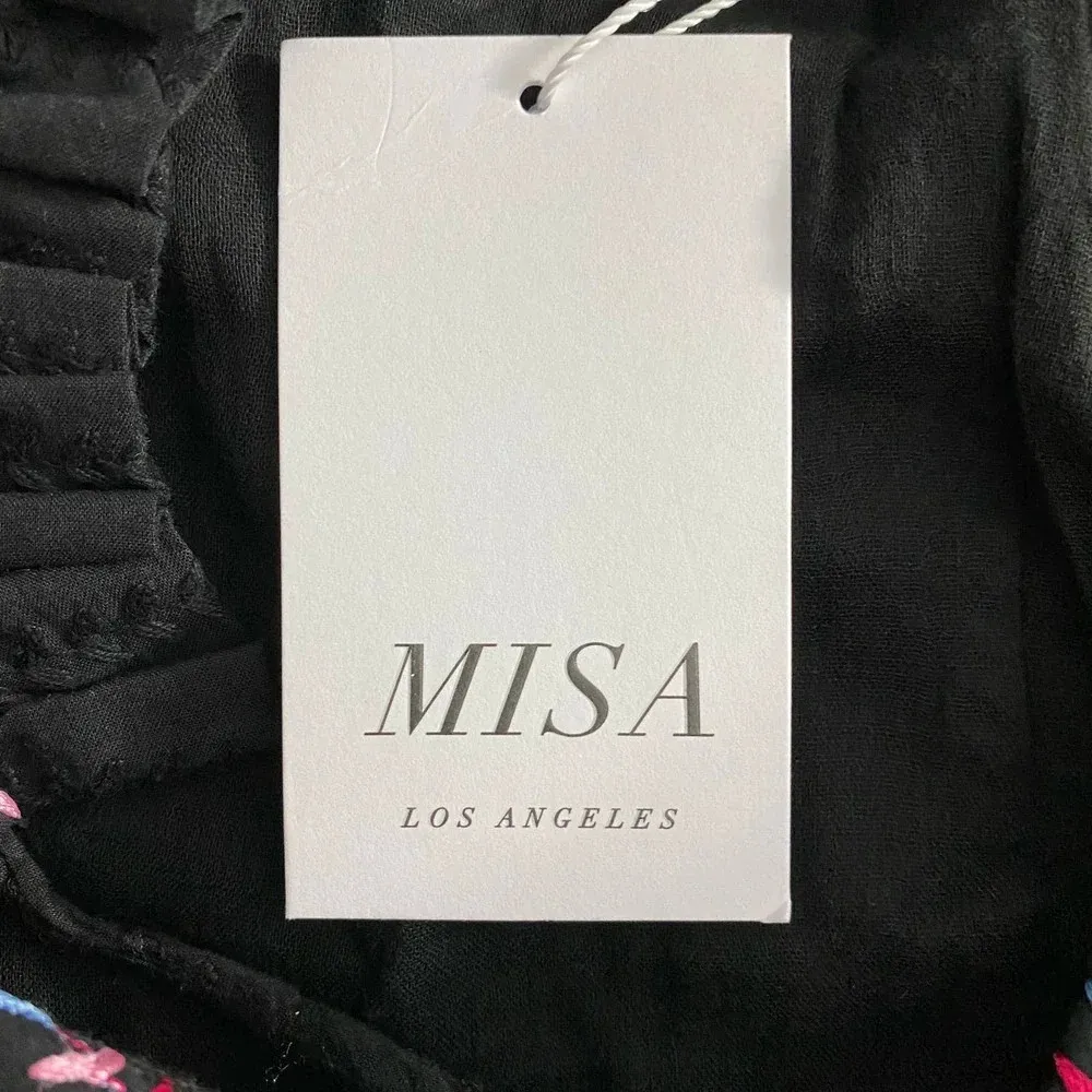 MISA Los Angeles‎ Manuela Dress Black Embroidered - Image 13