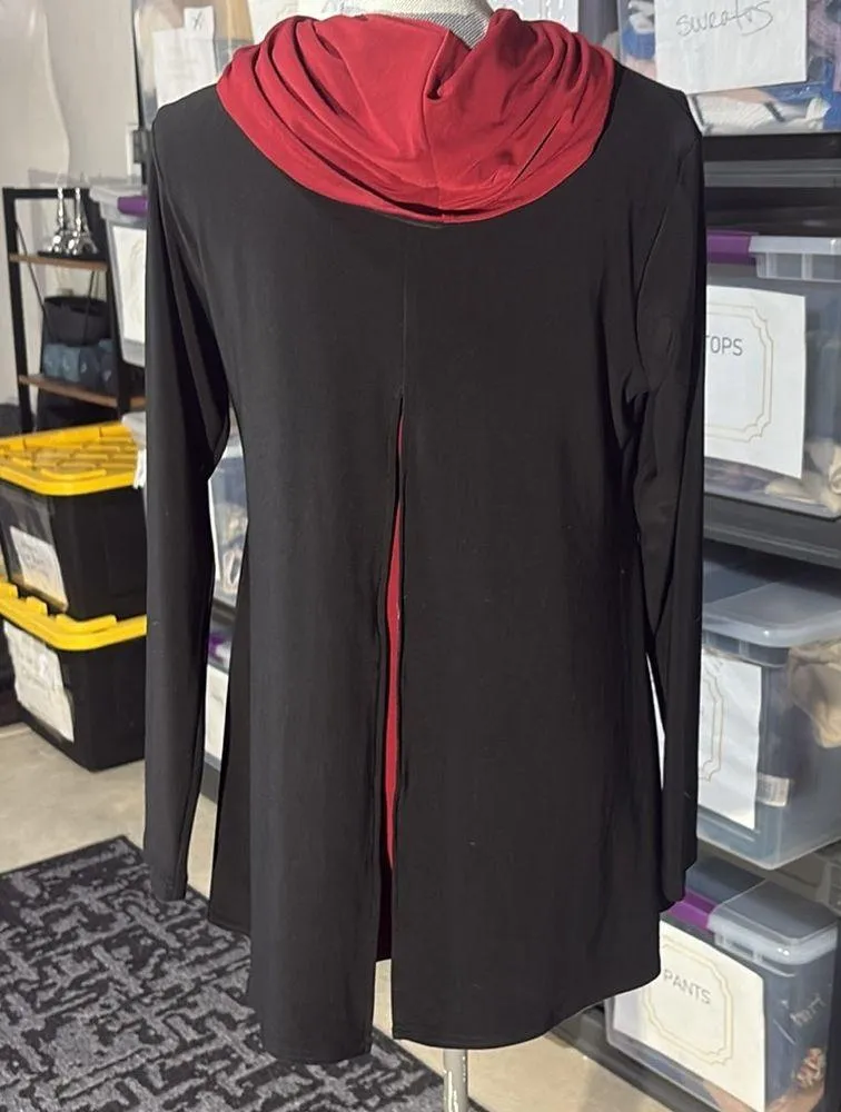 Sympli Black Asymmetrical Long Sleeve Tunic - Image 3