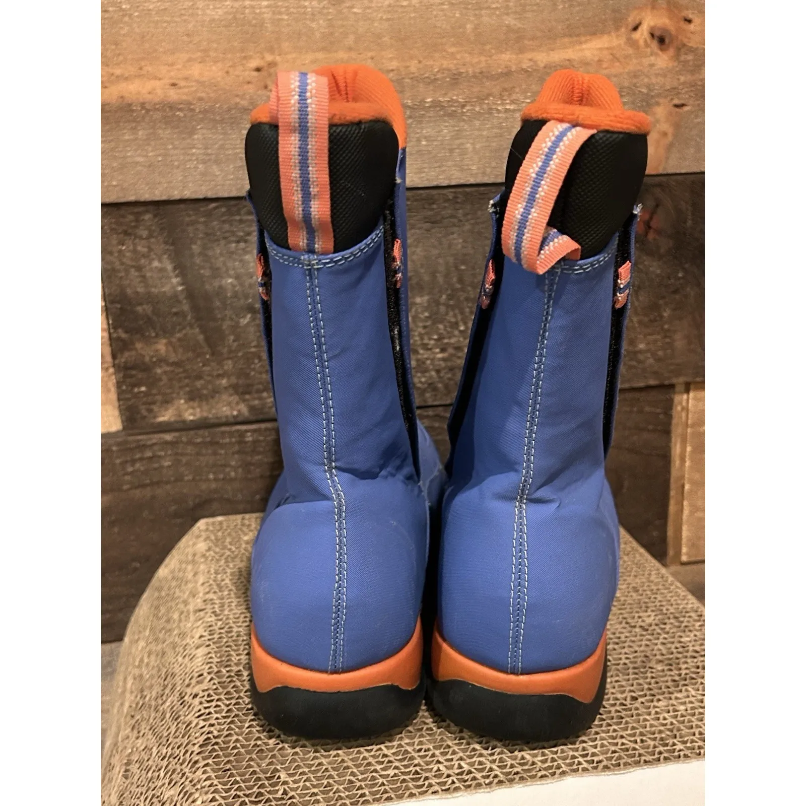 Lands End Boots Womens 7 Blue Waterproof Weather Snow Rain Mid‎ Calf Insulated - Image 4