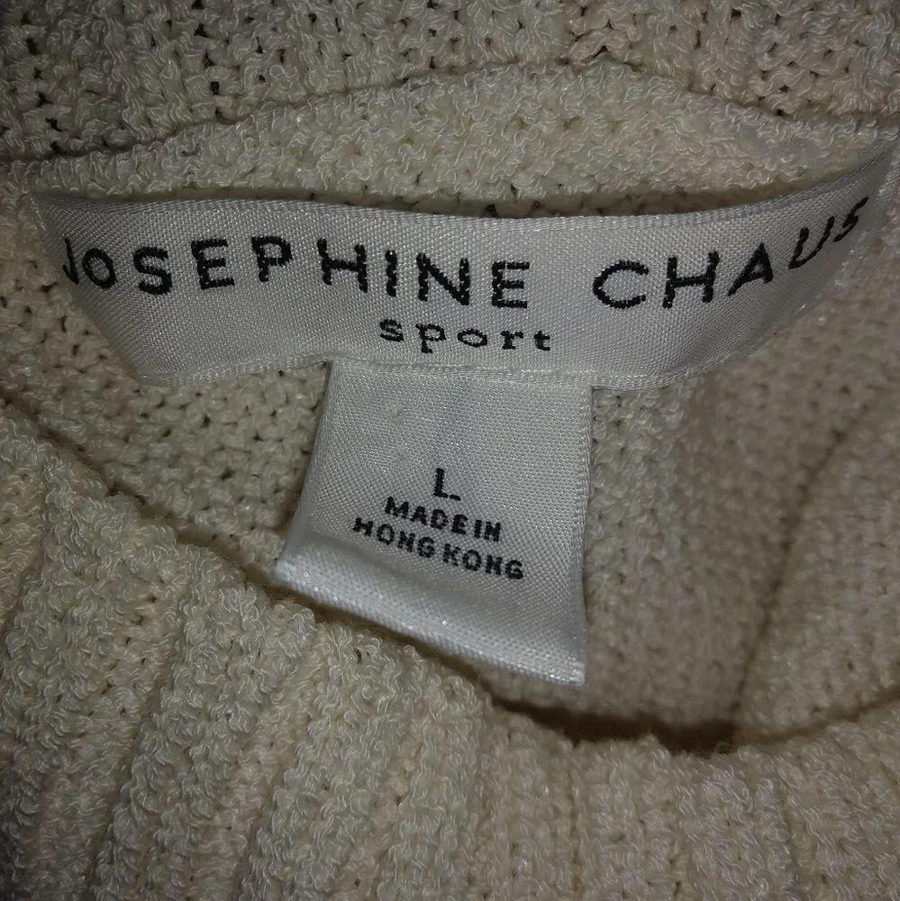 Josephine Chaus Sports  L Preppy Sleeveless Sweater Top Sports or Workwear - Image 4