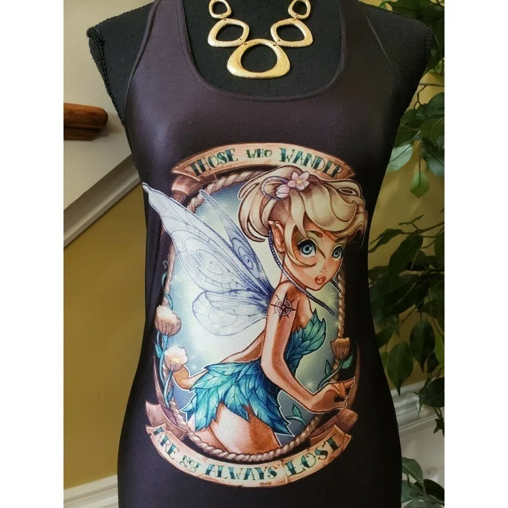 new summer slim tank top street culture Size Small Black - Image 3