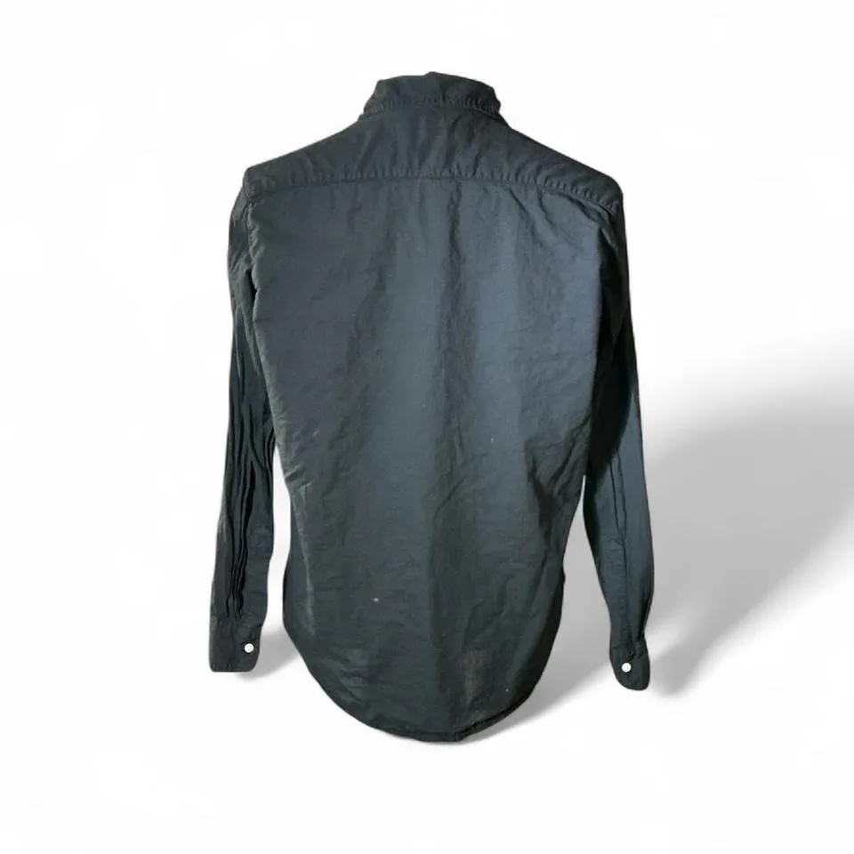 Frank & Eileen Black Cotton Button Up Shirt Women Size S Long Sleeve Preppy - Image 2