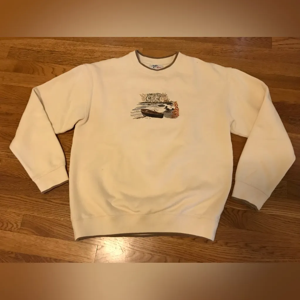 Vintage boat sweatshirt size L Size L - Image 7