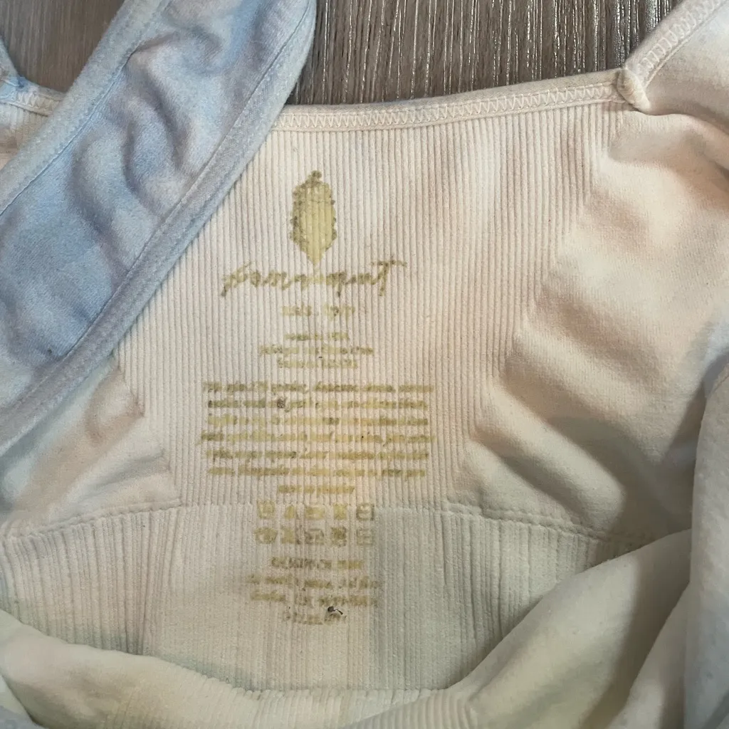 Free People Movement Aurora Blue Tie-Dye Good Karma Square Neck Bra ~ Size XS/S - Image 7