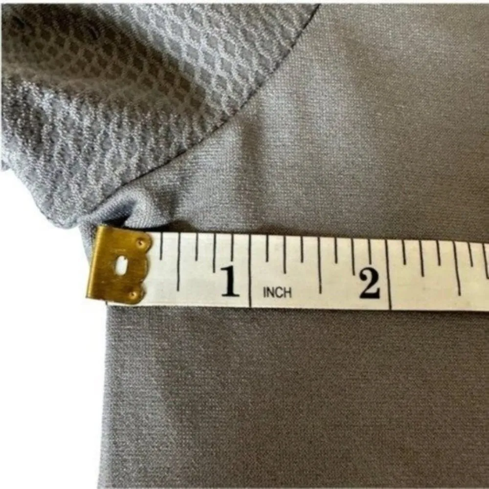 Fabletics Gray Long Sleeve Activewear Athletic Workout Athleisure Top Medium - Image 7