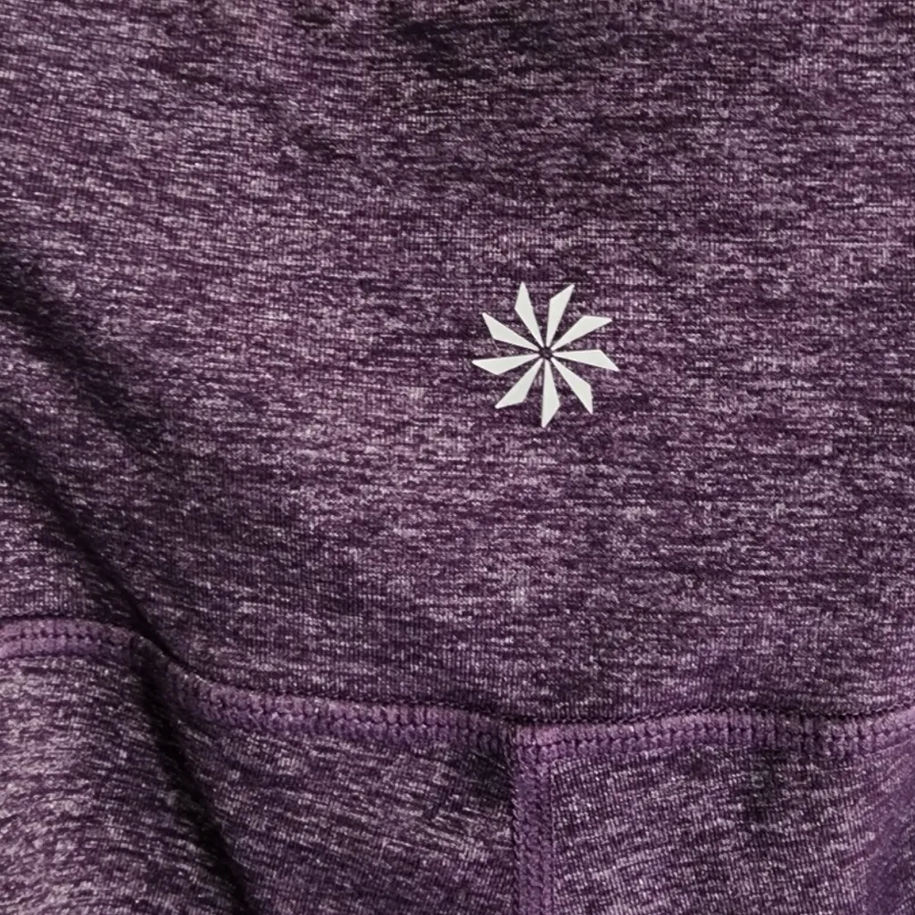 Athleta HIGH RISE QUEST CHATURANGA TO TOWN TIGHT Leggings Size S Plum Purple - Image 6