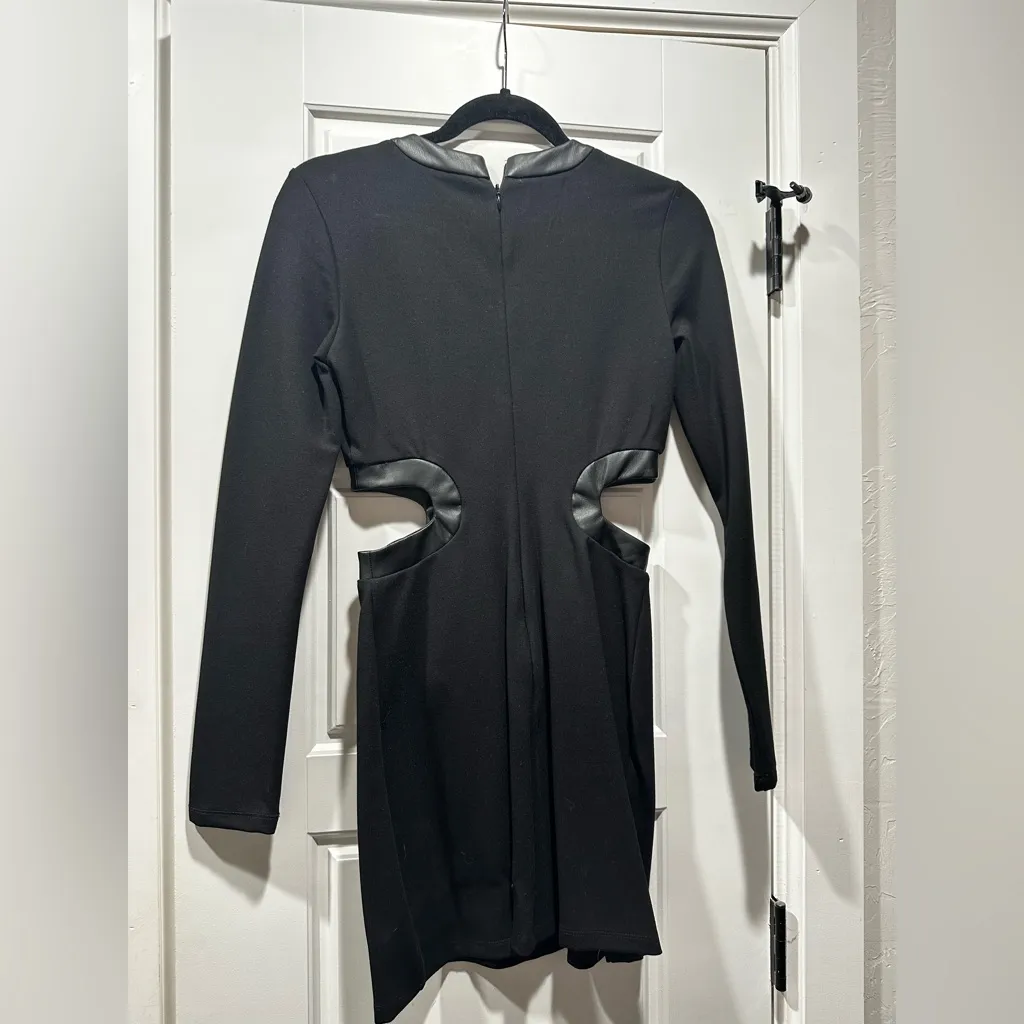 Black Longsleeve Staud Cutout Dress Size S - Image 4