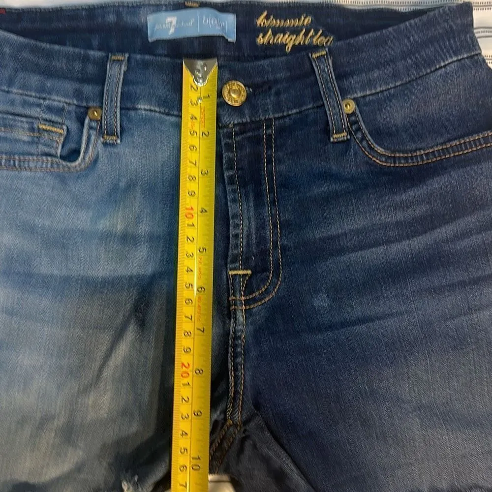 7 for all mankind Jeans Shorts Size 28. Waist: 28 inches - Image 3
