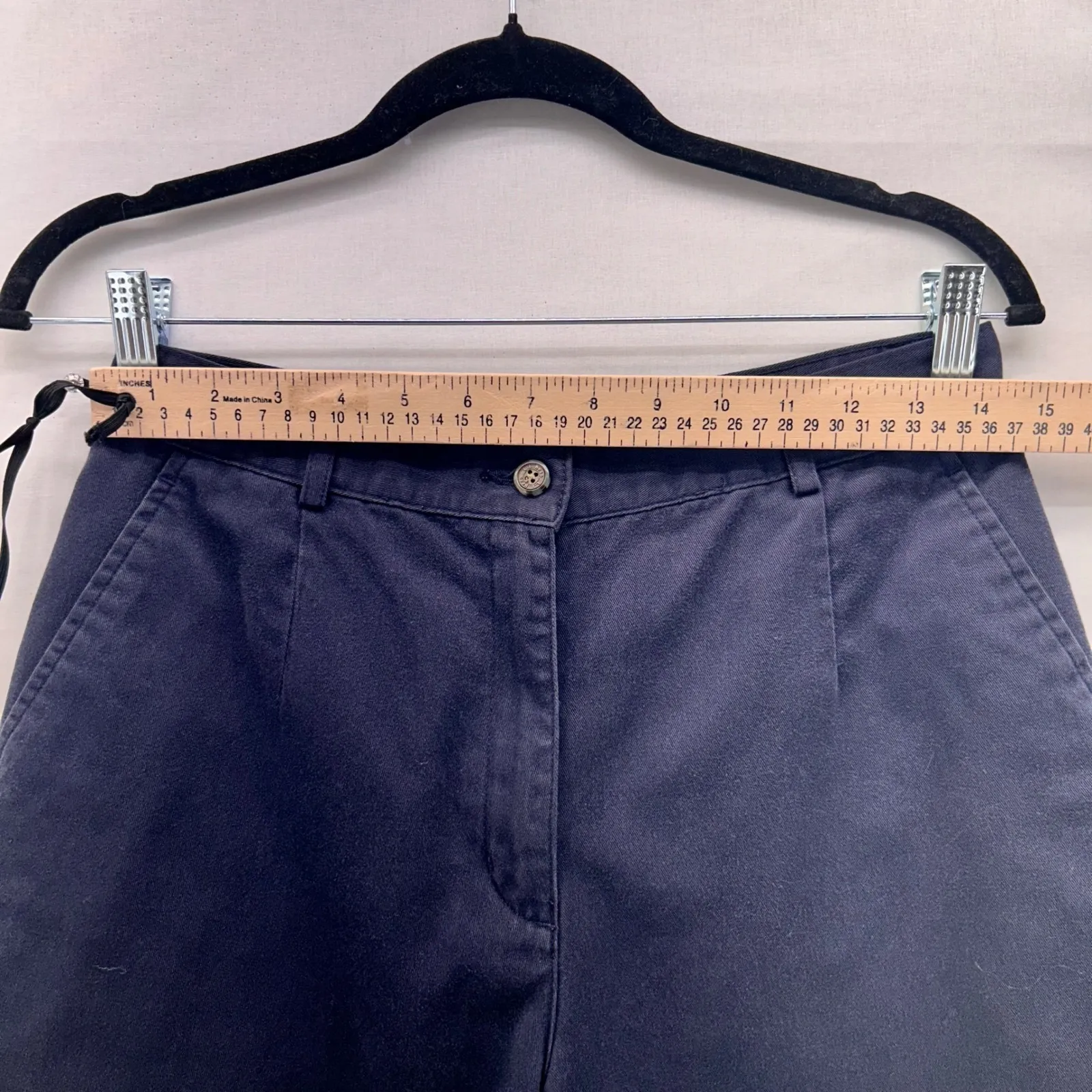 LL Bean Chino Shorts Navy‎ Blue 8 - Image 8