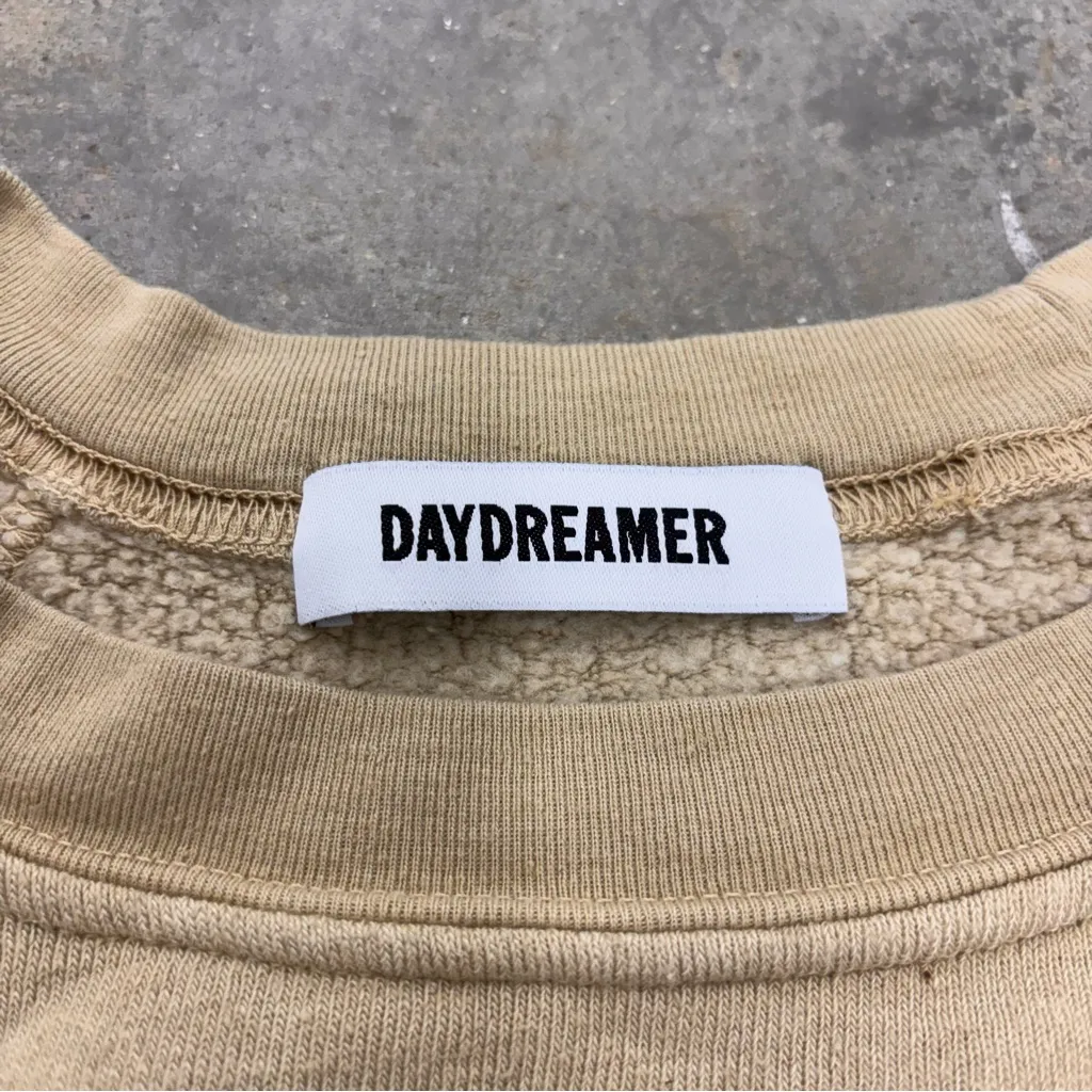 Daydreamer Grateful Dead Skull & Roses Sweatshirt Tan Pink Womens XS - Image 3