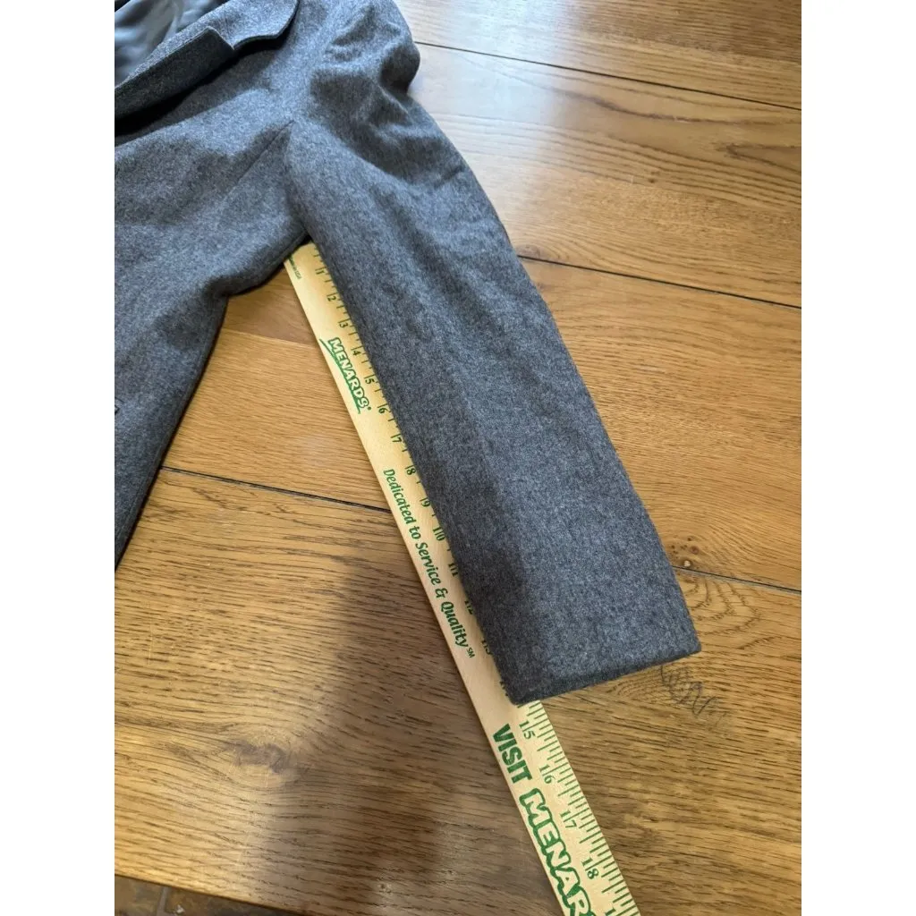 Pendleton Blazer Skirt Set Women Size16 Gray 100% Virgin Wool Made in USA 90 VTG - Image 16