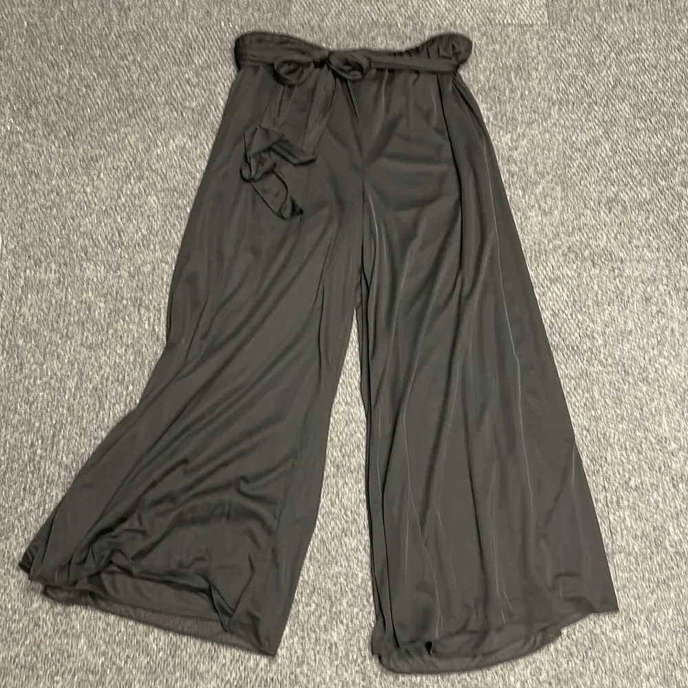 Women's Alex Evening Sheer Brown Pull-On Lined Palooza Pants Size 3XL Petite - Image 2