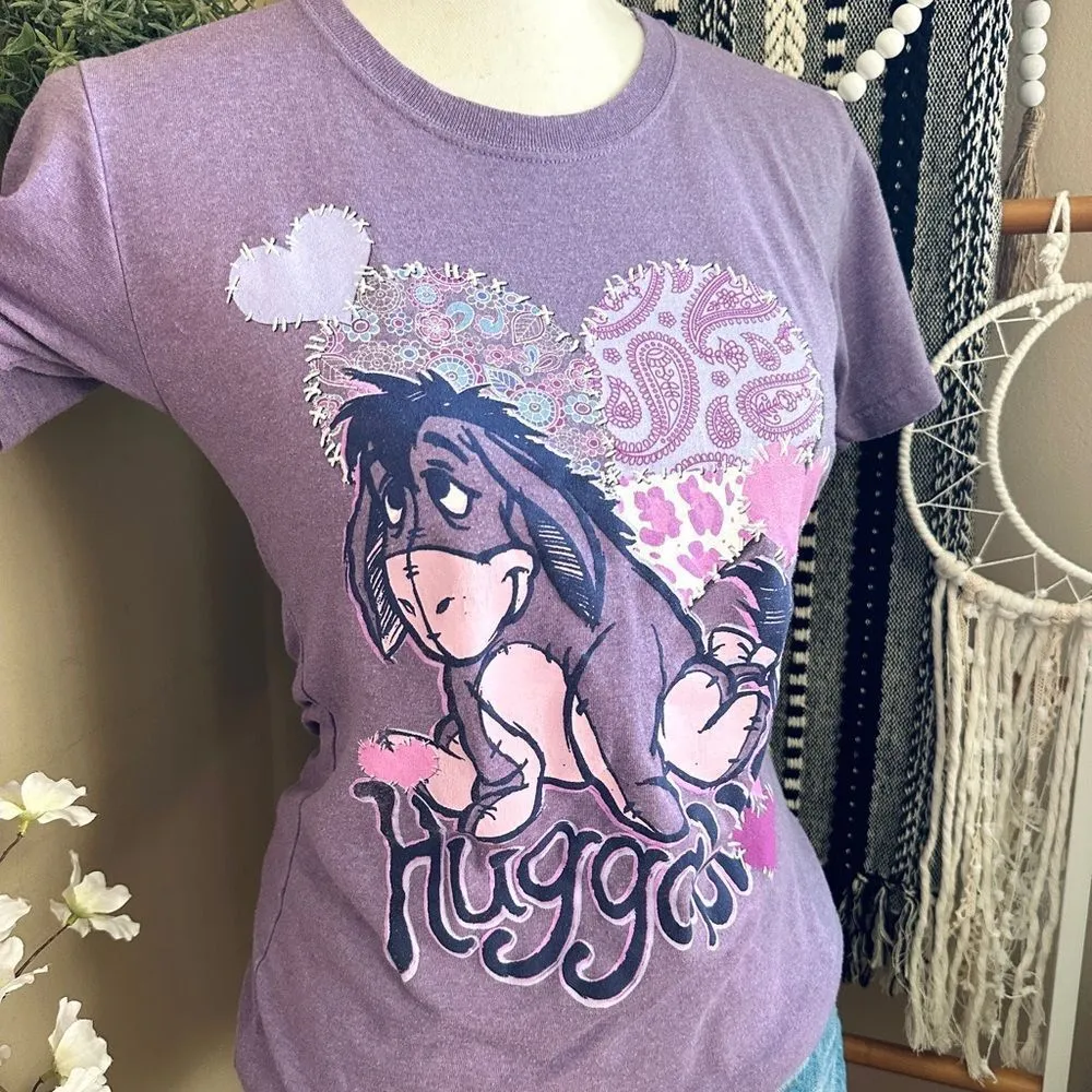 Disney Store Winnie the Pooh Eeyore Purple Short Sleeve Graphic T Shirt - Image 2