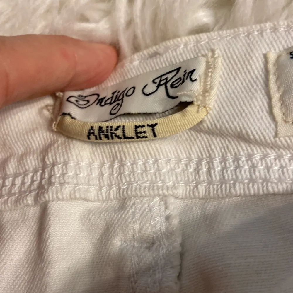 Indigo Rein Ankle White Jeans Pants size 15 R brand new with tags inseam 27” - Image 10
