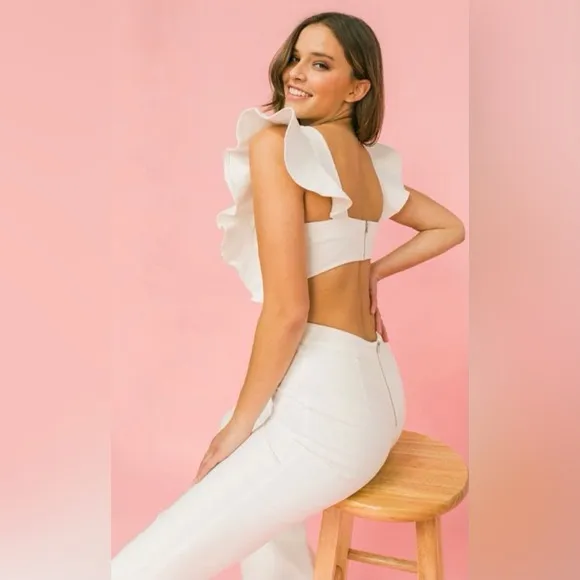 Stretch Denim Jumpsuit - Image 3