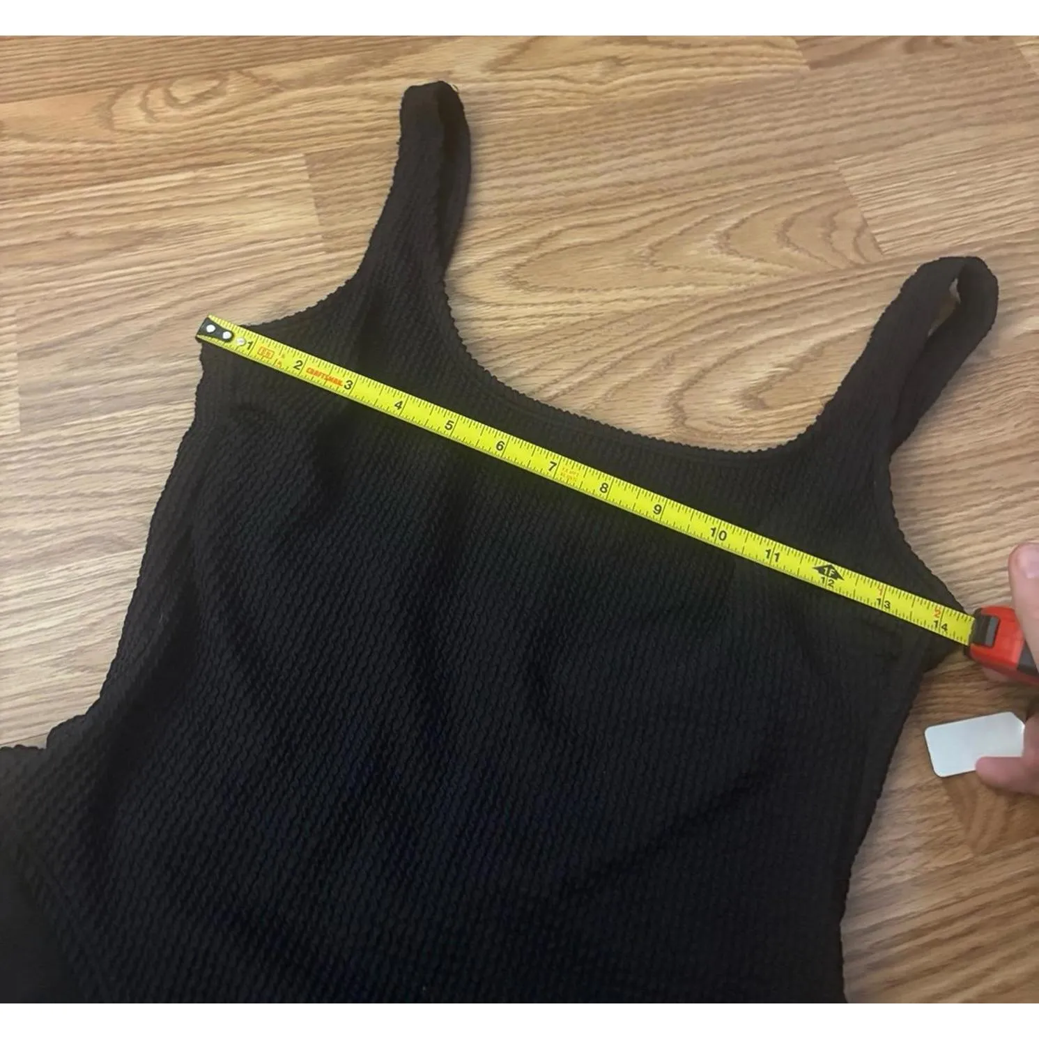 No Boundaries Textured One Piece Swimsuit Size Medium - Image 5