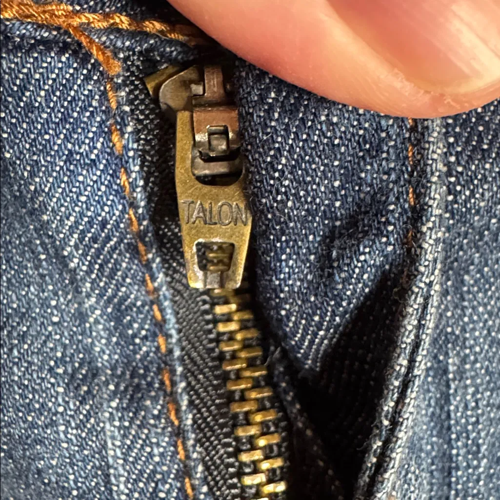 Faded Glory Denim Capri Jeans Women’s Size 16 Blue Floral Cuff Stretch Casual - Image 6