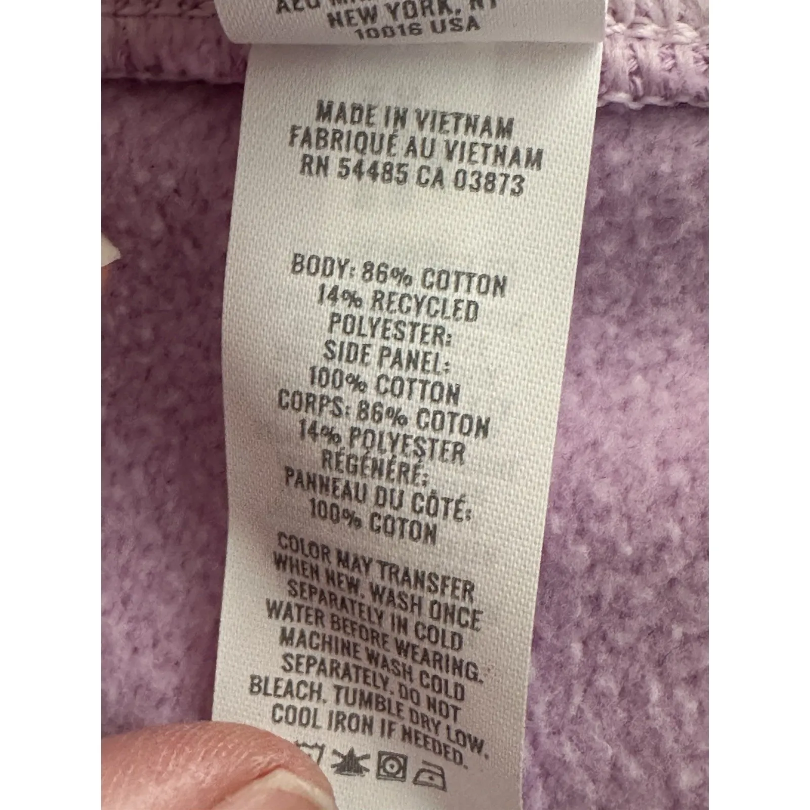 Aerie Oversized Cozy Sweatshirt Womens Large Purple Ribbed Warm Lounge Pullover - Image 7