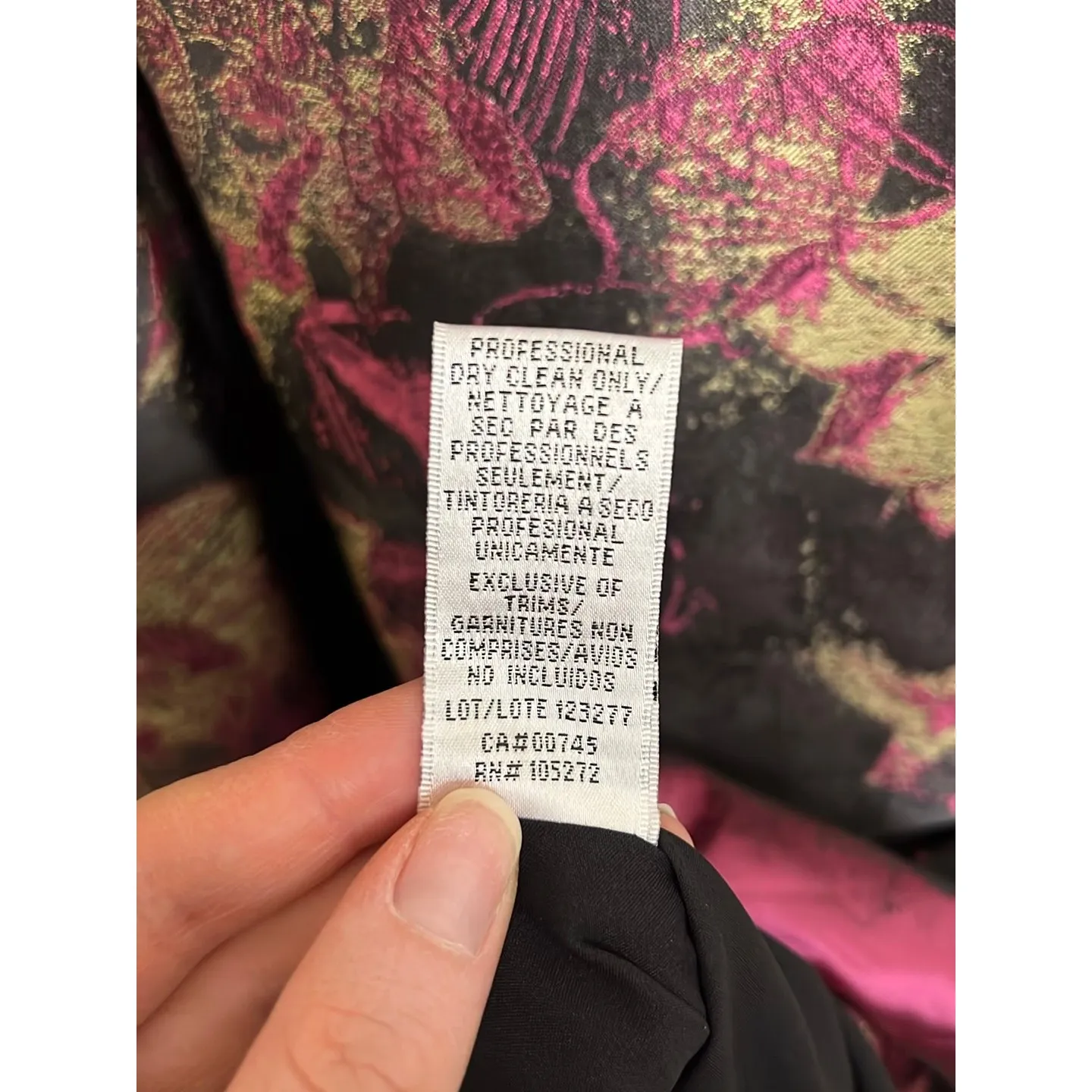 Kay Unger Dress Womens 2 Abstract Sleeveless Cocktail Inverted Box Pleat Magenta - Image 6