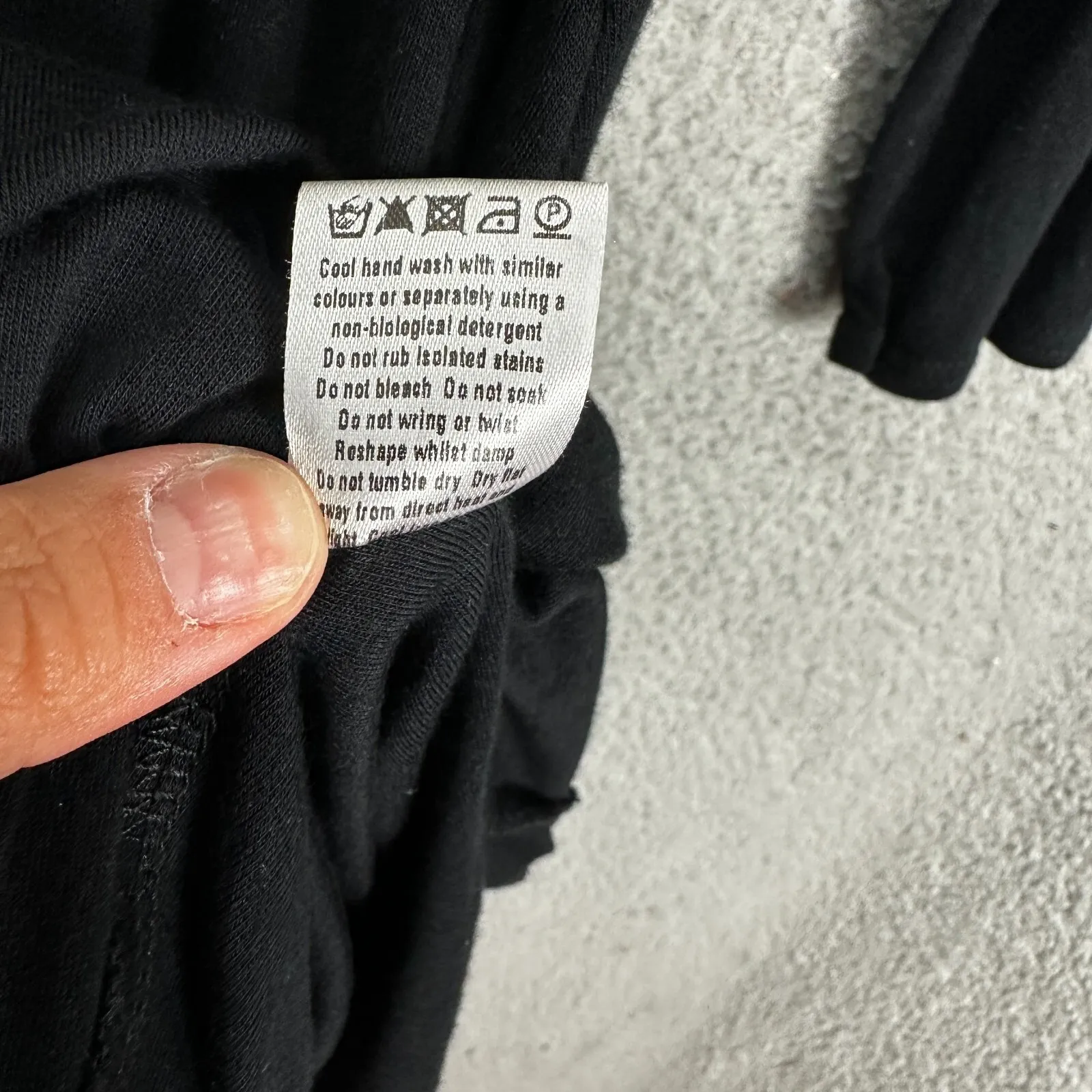 Pure Collection Dress Womens 10 Black‎ Quiet Luxury Midi Boho Minimalist Preppy Black - Image 6