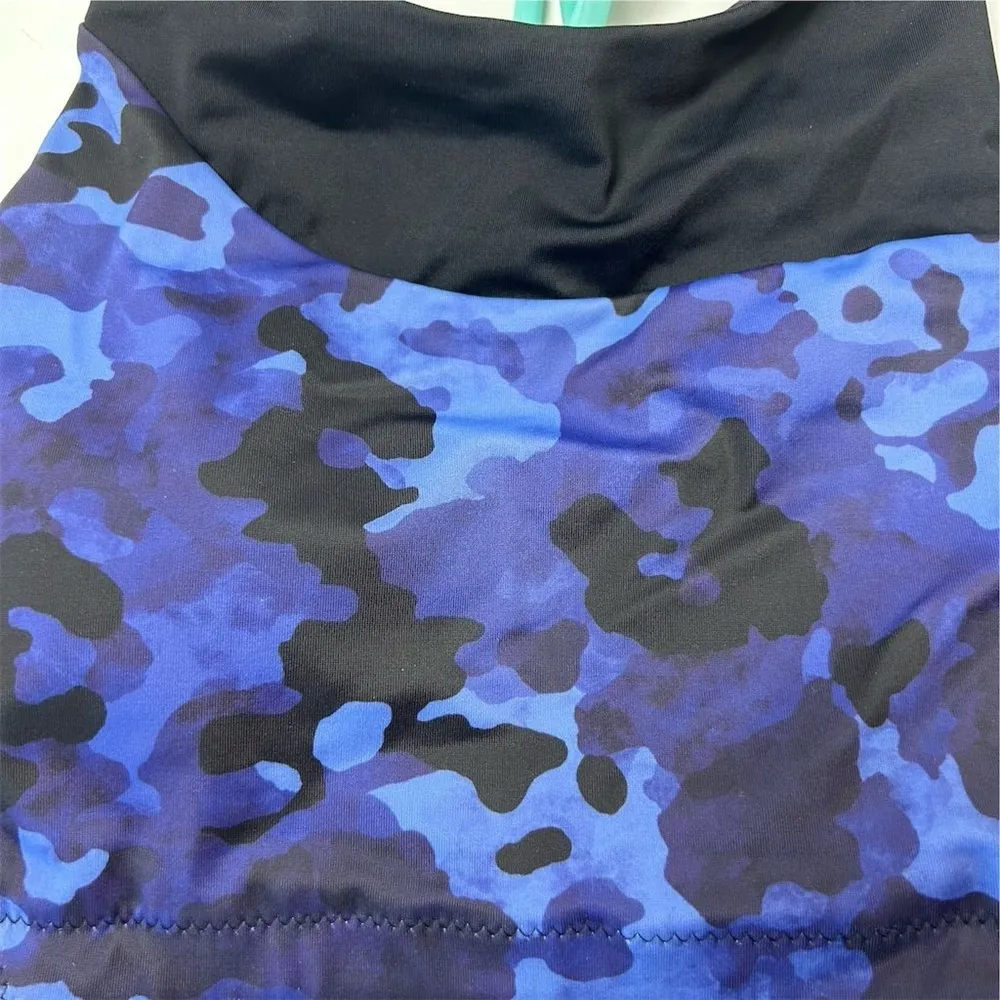 Athleta Women's Camo High Neck Bikini Top Size S Multicolor Athletic NWT - Image 5