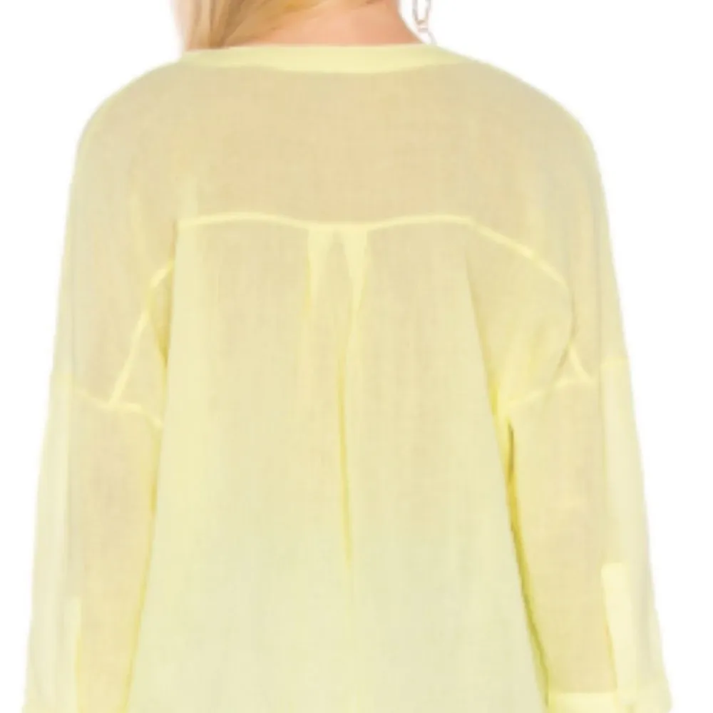 NWT - Yellow Gauze top by Bobi - Size Small - Image 9
